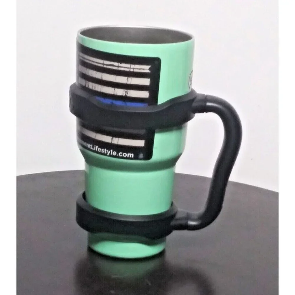 Yeti Rambler 30 Oz Travel Mug Stainless Steel Vacuum Insulated handle seafoam